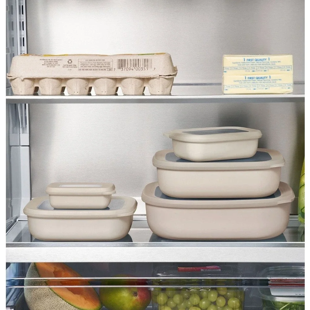 Members Mark ECO‎ FRIENDLY 10 PC Nested Food Storage Set Recycled Gray BPA Free